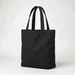 Alternative view of Cумка-шопер чорна із саржі