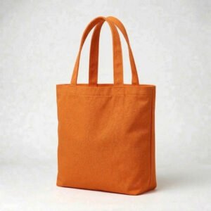 Alternative view of Сумка-шоппер помаранчева із саржі