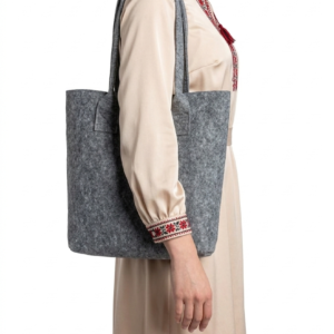 Сумка з фетру вертикальна з дном 30х40 см