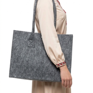 Сумка з фетру з дном і боками 40х30 см