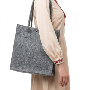 Сумка з фетру вертикальна з дном і боками 30х40 см