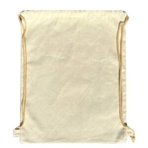 Рюкзак-мішок з бавовни натурального кольору
