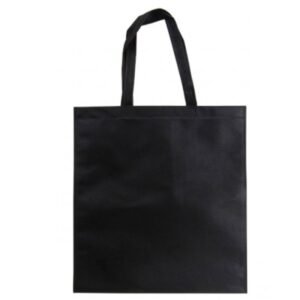 Alternative view of Сумка-шопер чорна зі спанбонду